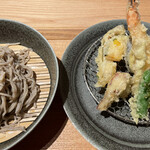 Sanpou nishimuraya - 赤花蕎麦の手打ち十割蕎麦と季節の天ぷら
