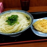 讃岐うどん いわい - ひやあつ大・れんこん天２