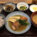Sachi Fukuya Cafe - 金目鯛の煮付けと春野菜添え定食
