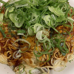 Okonomiyaki Teppanyaki Soriya - 肉玉(そば) 、ネギ、野菜大盛り