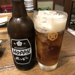 Nikujirugyouza No Dandadan - まずは、黒ホッピーセット。餃子には焼酎かビールだよね。
