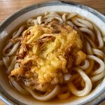 新川うどん店 - 天ぷらうどんあったかいの