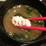 花わさび - 味噌汁　