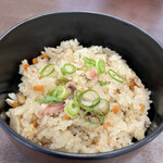 釜あげうどん 長田 in 香の香 - タコ飯もたまらん美味さ300円