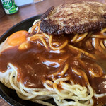 パス太 あんかけ亭  - 鉄板ハンバーグのポテト抜き