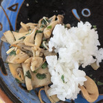 Kicchin Yanagi - きのこと麺のバランスを考えて食べても具材のきのこが余るって！！この贅沢感は至福＾＾もう家族からライス貰っちゃうよね♬これもとてもおいしかった♬