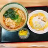 新八 - 料理写真:かつ丼セット（そば）550円