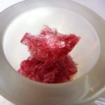 MAISON LAFITE - ワインに使用される何とかぶどうのシャーベット・・スッキリした甘みで食後に嬉しい品。 
      