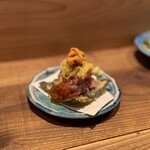 めし呑パーラー KB1 - KB1海苔天の全部のせ(痛風・とろたく)