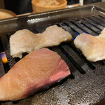 焼うお いし川 - 穴子とブリ