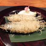 カモシヤ クスモト - 稚鮎の揚げ物