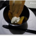 Ｓ+　エス・プリュス - 柿の白ワインコンポート
      クリームチーズのディップ
      