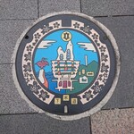 桃苑 - 本物のマンホール