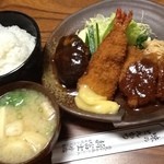 新富士本店 - 2013年2月　Ｂランチ＆味噌汁