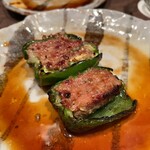 鳥茂 - ピーマンの肉詰め