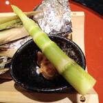 つるおか旬暦 彩鶴 - 細竹ホイル焼き