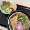 食事処 あじわい館 - サラダを付けてセットにしました