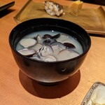 SUSHI TOKYO TEN、 - しじみの味噌汁