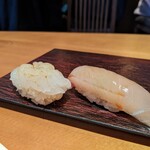 SUSHI TOKYO TEN、 - 白エビとかんぱち