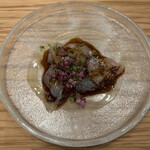 齋華 - 甘鯛とくらげ　カルパッチョ：食感も面白くソースも美味しい