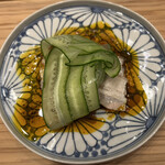 齋華 - 雲白肉（ウンパイロー）：胡瓜が良い役割を果たしていて美味しい