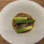 齋華 - 鳥貝（揚げてある）　アスパラ：フライされている鳥貝がうますぎる