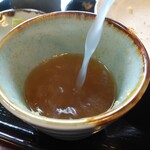 手打ち蕎麦しなの屋吉べぇ - そば湯