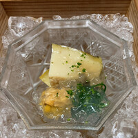 松川 - 立派な鮑と雲丹