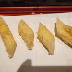 てんぷら 近藤 - ホワイトアスパラガス