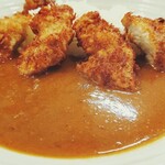 CurryClub 樹  - チキンカツカレー(￥500)。
バスセンター地下での食事だけでなくワンコインのカツカレーも初めての経験でした。