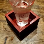 へぎそば昆 - 日本酒(景虎純米)