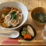 Cafe Le Printemps - 「かつ梅」のかつ丼（900円）※今回は「ご飯少なめ」でオーダー。