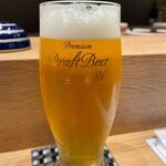 神田 鮨 近松 - 生ビール