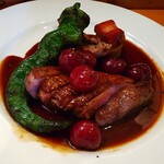 ビストロ マキムシ - 青森仔鴨ロースト チェリーソース