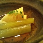 鮨 明 高勢 - 竹の子とフキ煮