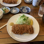 Wabisuke - 限定 極みSPFヒレカツ（税込2500円）、ご飯、味噌汁、お新香セット