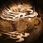 銀座 稲葉 - フッコ(スズキの子供)の天竜寺お椀(ふたの裏側)(コース料理 おまかせコース)