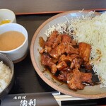 肉料理 陶利 - トンテキ定食200g980円