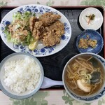 ラーメン横丁 - からあげ定食 半ラーメン付　９００円　(2022/05)