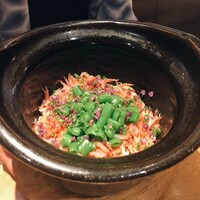 寛幸 - ★8.5ごはん　生サクラエビ、スナップえんどう、紫蘇の花