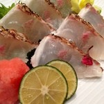 渋谷　あわじや - 春の旬、『桜鯛』を特製桜塩でお召し上がりください。