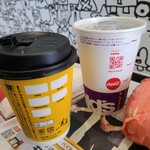 マクドナルド - ホットコーヒーM(キャンペーン100円)とセットのコーラゼロです。