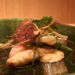 RISTORANTE IL NODO - 天城下山さんの3年アマゴ 仏産ホワイトアスパラ 春の恵みアップ