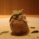 RISTORANTE IL NODO - 渡辺農園の新玉ねぎ もんざ丸さんのシラス 葉山椒 畑のコリアンダーアップ