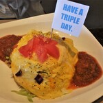 トリプルカフェ - オムタコライス￥1,280