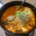 さんか亭 - 【2013年02月】またも、赤ランチ（ユッケジャンスープ）＠700円。