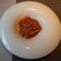 Cucina Italiana 東洞 - バッケリ、イカのラグーソース青のり風味