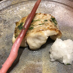 割烹まさご - ノドグロの木の芽焼き。ジューシーに焼きあがっていて、美味