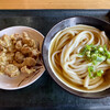 Kinosaki Udon - 冷かけうどん　ちくわのかき揚げ天