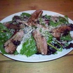 カスレ - 合鴨のローストとわさび菜のサラダ仕立て